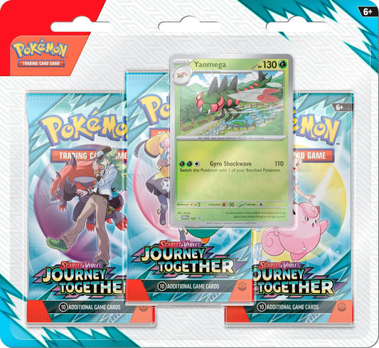 Pokemon Scarlet & Violet - Journey Together: 3 Pack Blister - Yanmega