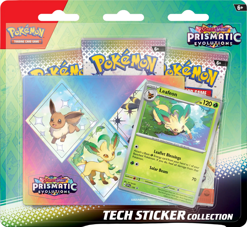 Pokemon Scarlet & Violet - Prismatic Evolutions: Tech Sticker Collection - Leafeon