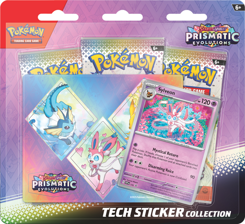 Pokemon Scarlet & Violet - Prismatic Evolutions: Tech Sticker Collection -  Sylveon