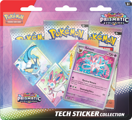 Pokemon Scarlet & Violet - Prismatic Evolutions: Tech Sticker Collection -  Sylveon